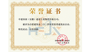 2024年度優(yōu)秀建筑業(yè)企業(yè)